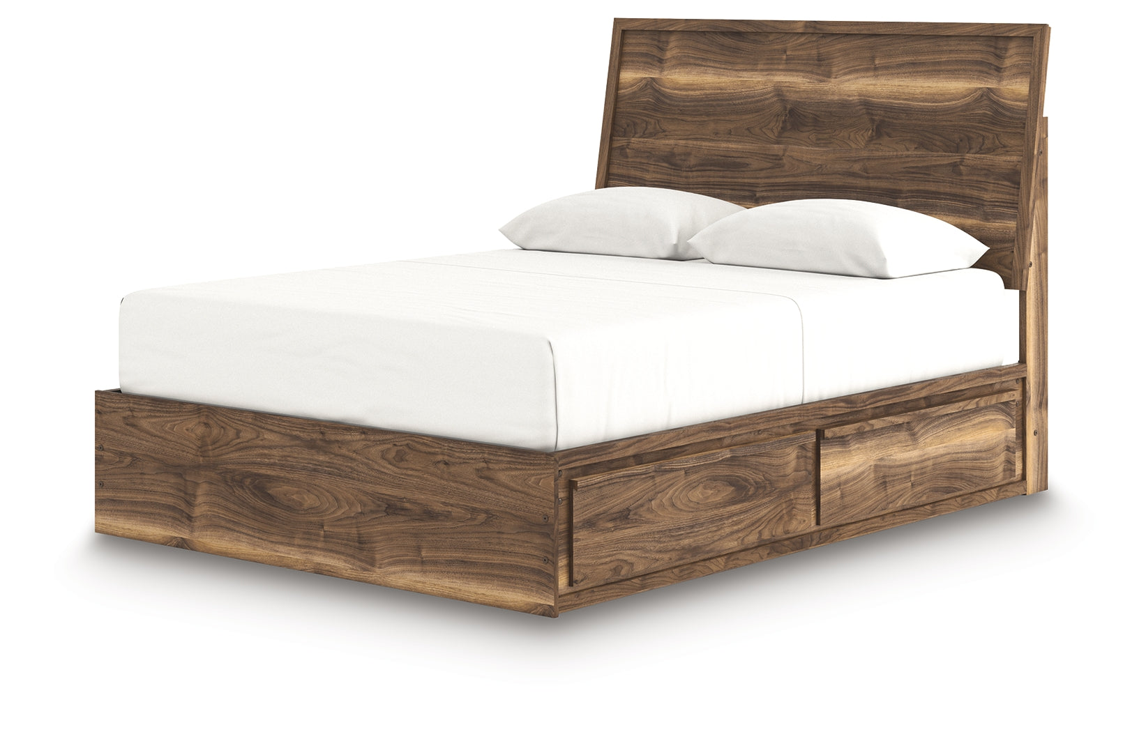 Chirason Brown Queen Panel Bed with Storage