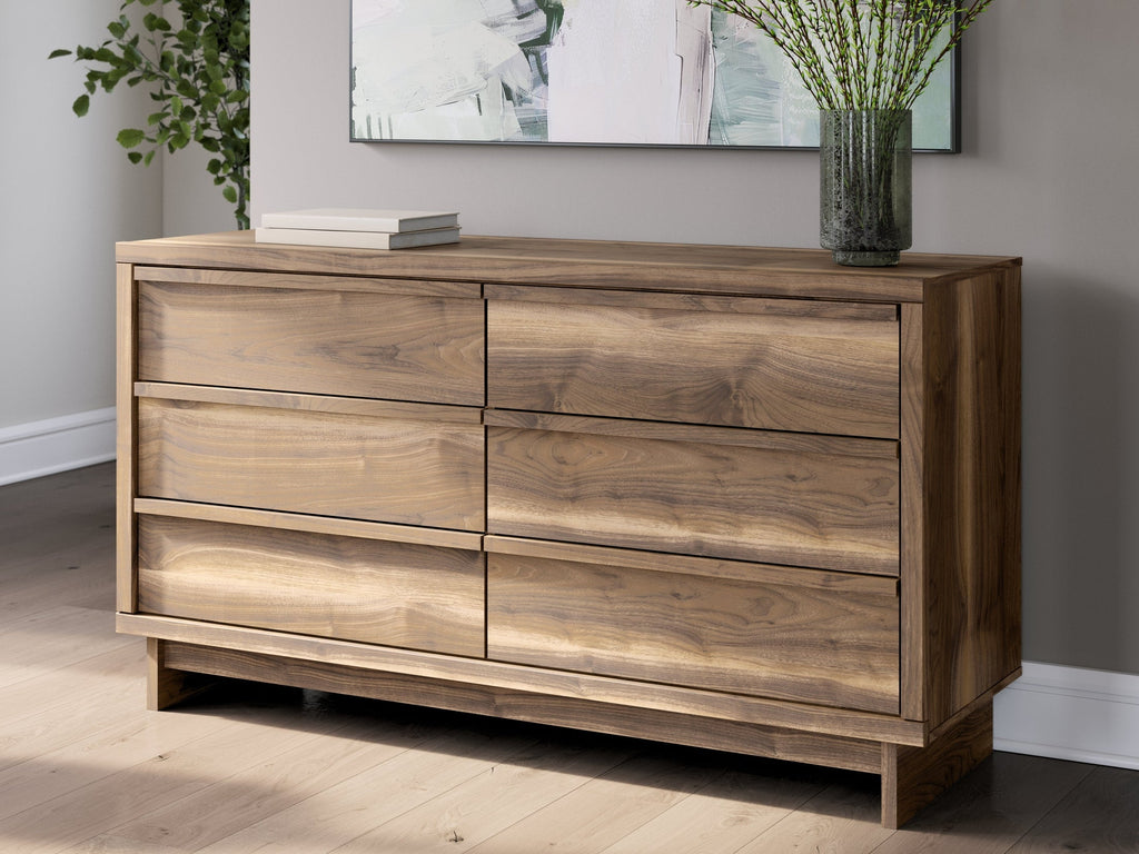 Chirason Brown Six Drawer Dresser