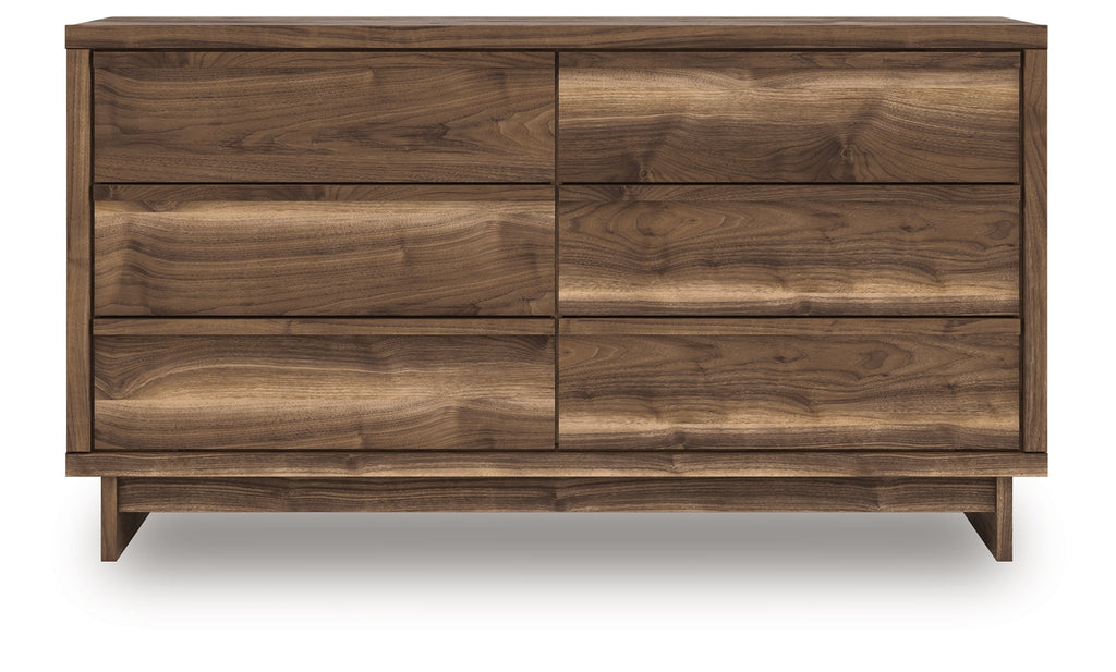 Chirason Brown Six Drawer Dresser