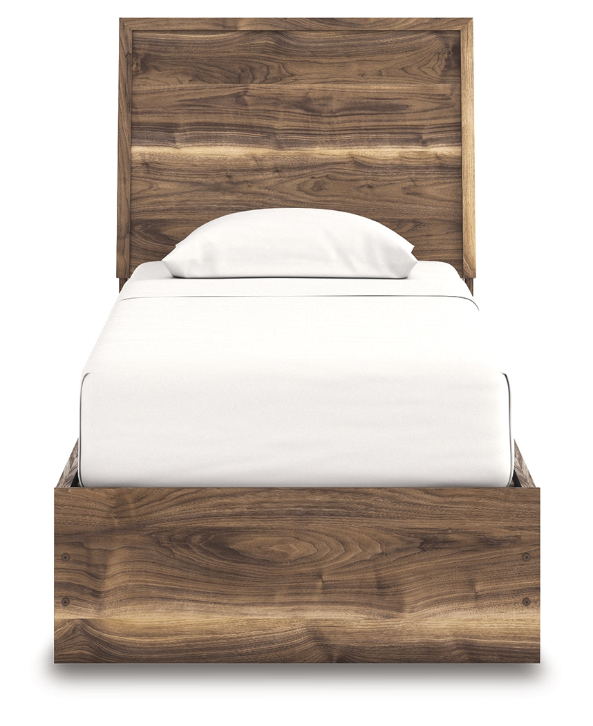 Chirason Twin Panel Bed, Brown