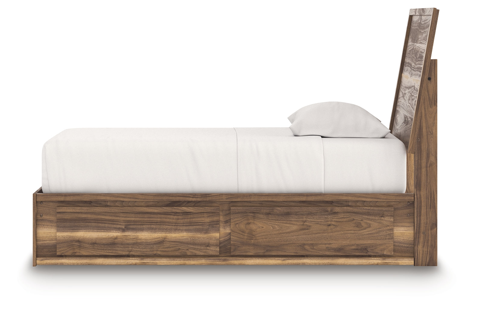 Chirason Brown Twin Panel Bed with Storage