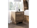 Chirason Brown Two Drawer Nightstand
