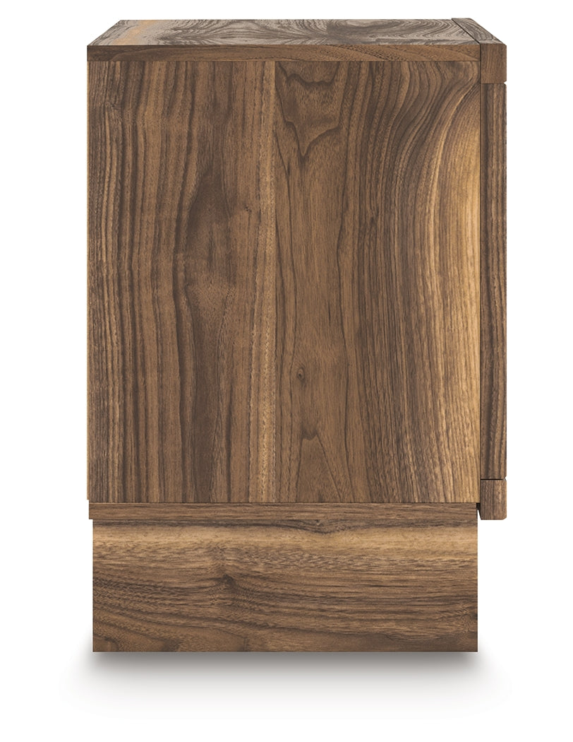 Chirason Brown Two Drawer Nightstand