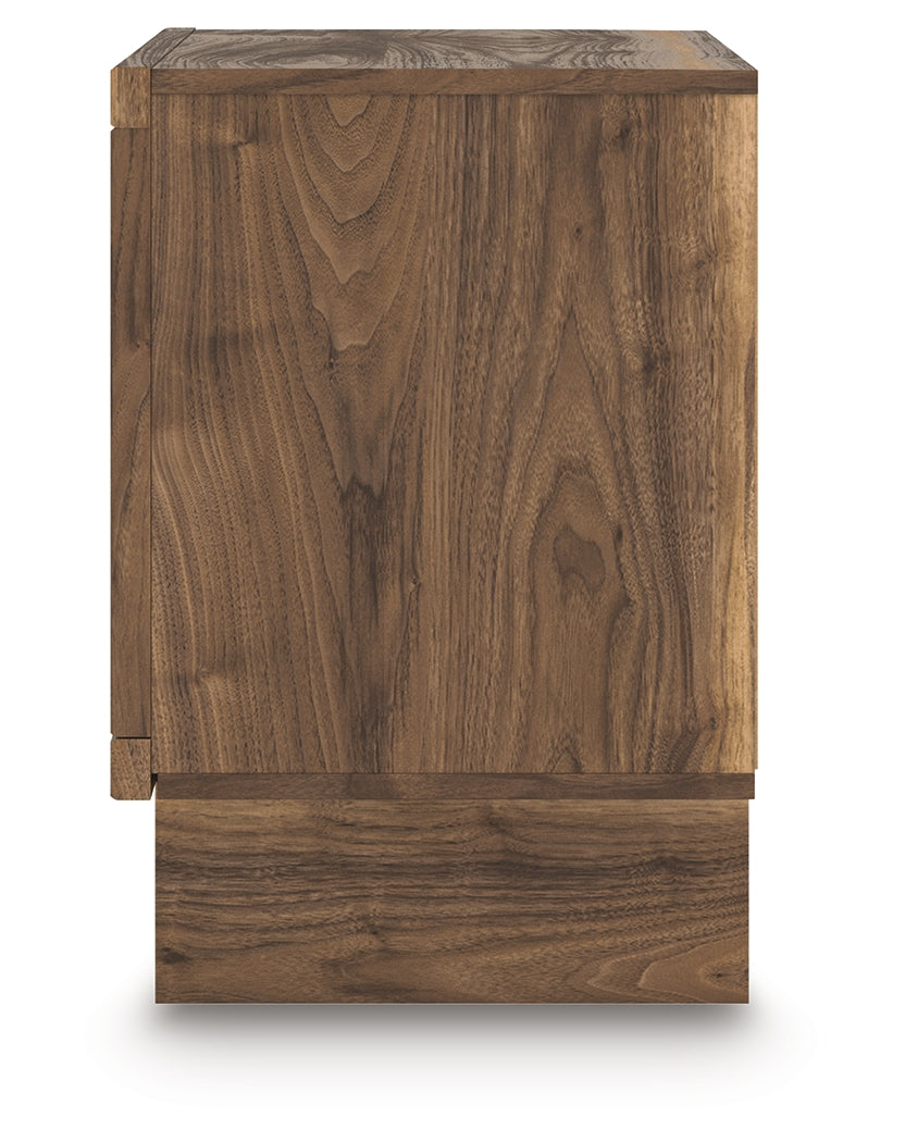Chirason Brown Two Drawer Nightstand
