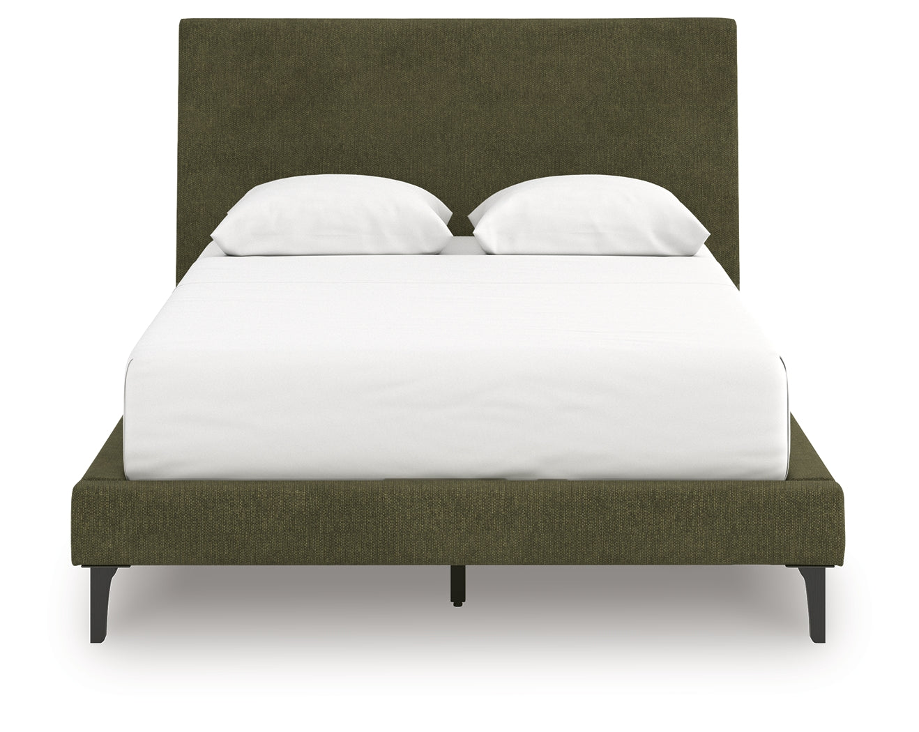 Chirason Sage Green Full Upholstered Bed w/Roll Slats