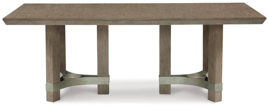 Chrestner Gray Dining Table w/6 Chairs