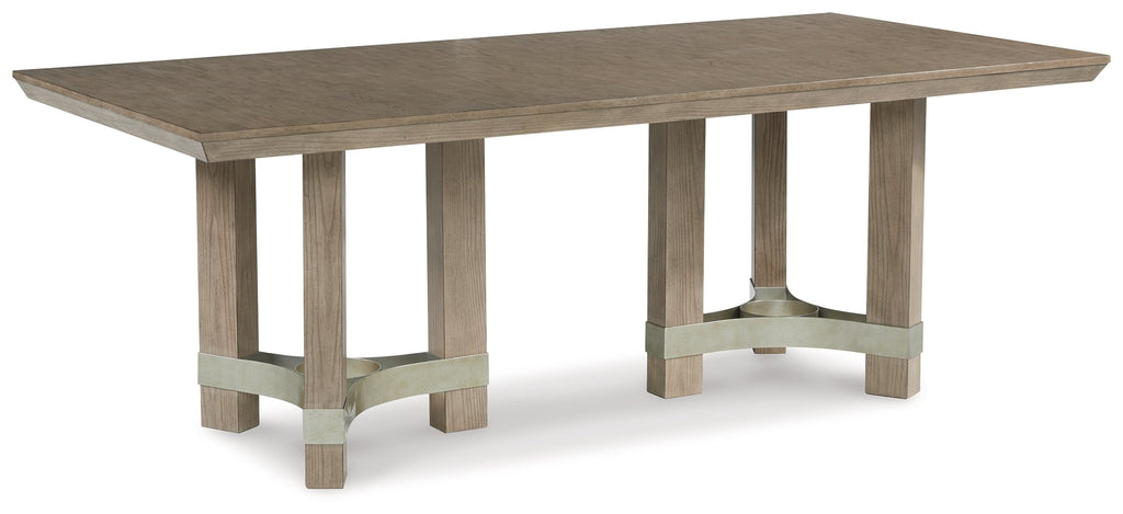 Chrestner Gray Dining Table w/6 Chairs