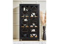 Christop Black/Brown Accent Cabinet