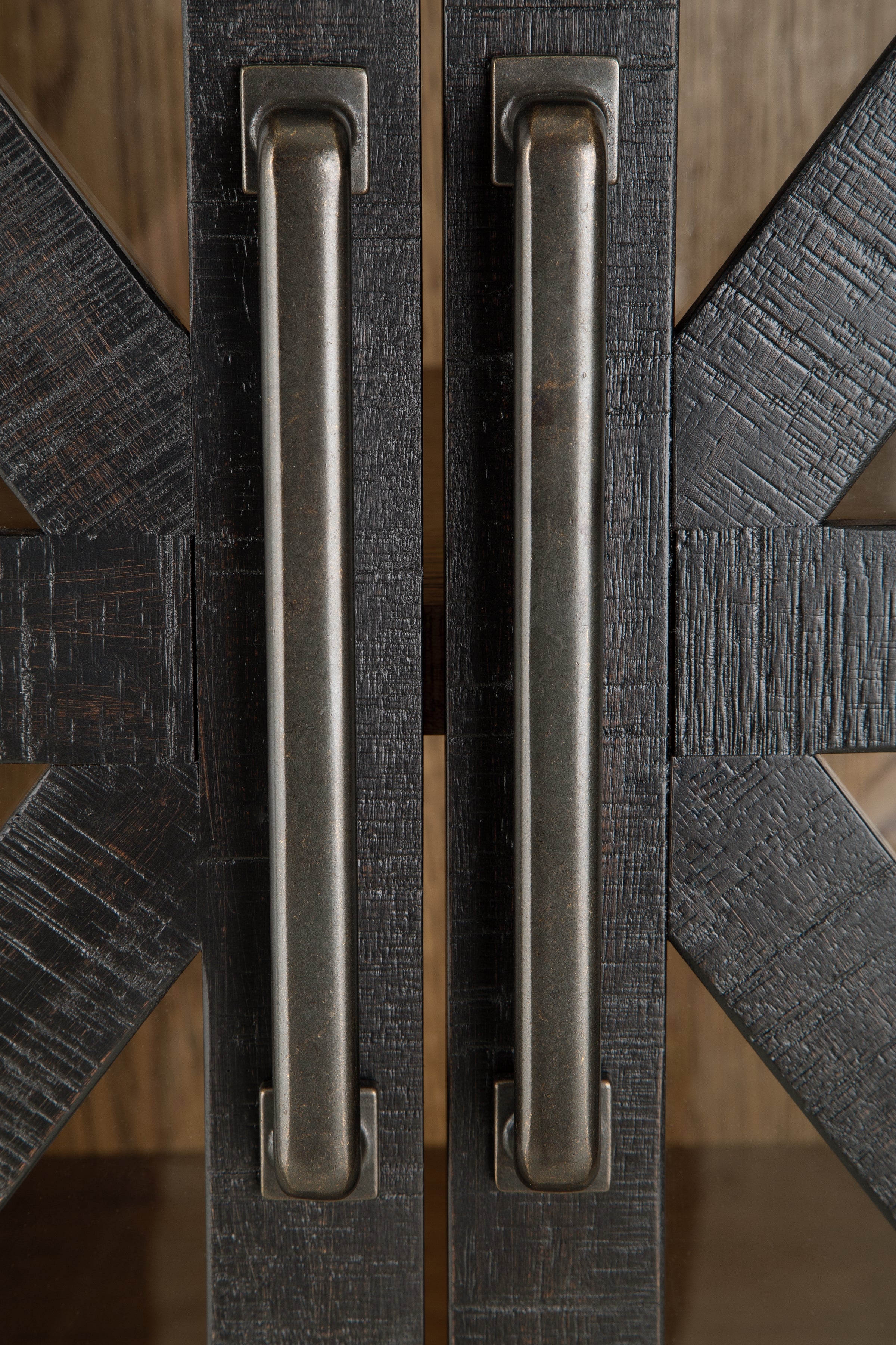 Christop Black/Brown Accent Cabinet