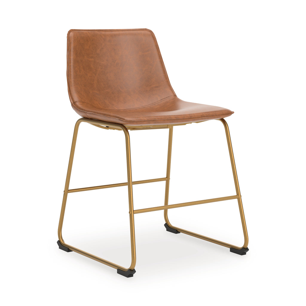 Ciabori Brown/Gold Dining UPH Side Chair (Set of 2)
