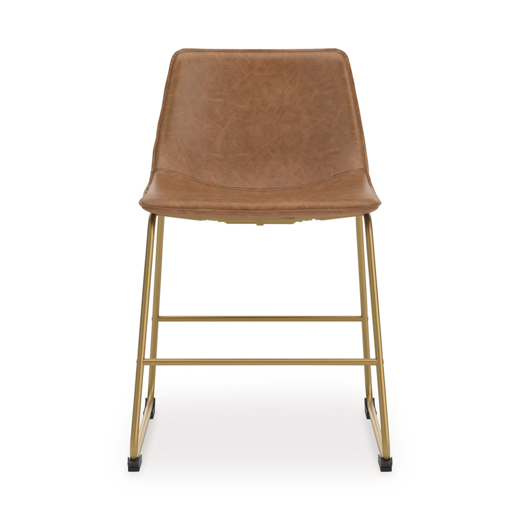Ciabori Brown/Gold Dining UPH Side Chair (Set of 2)