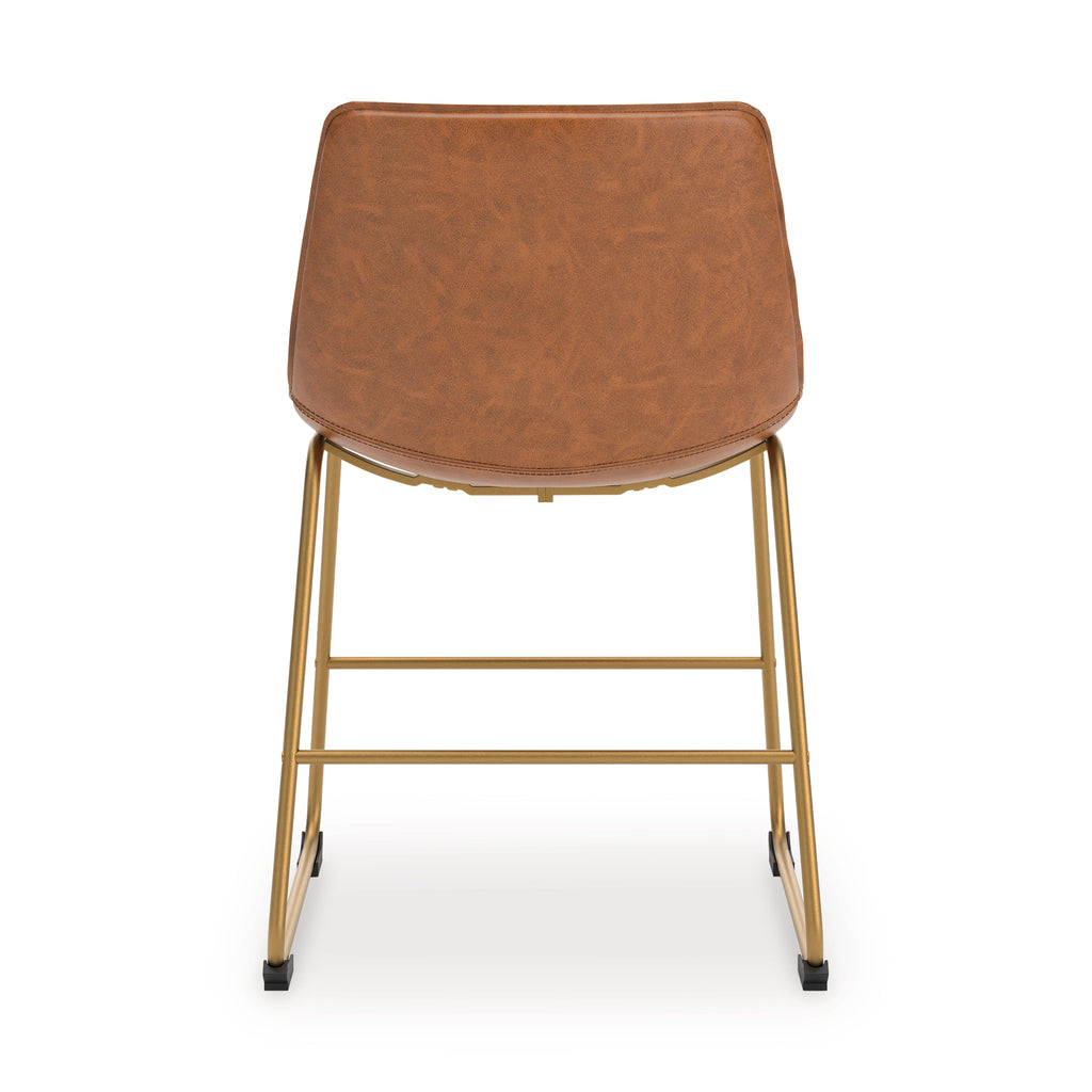 Ciabori Brown/Gold Dining UPH Side Chair (Set of 2)