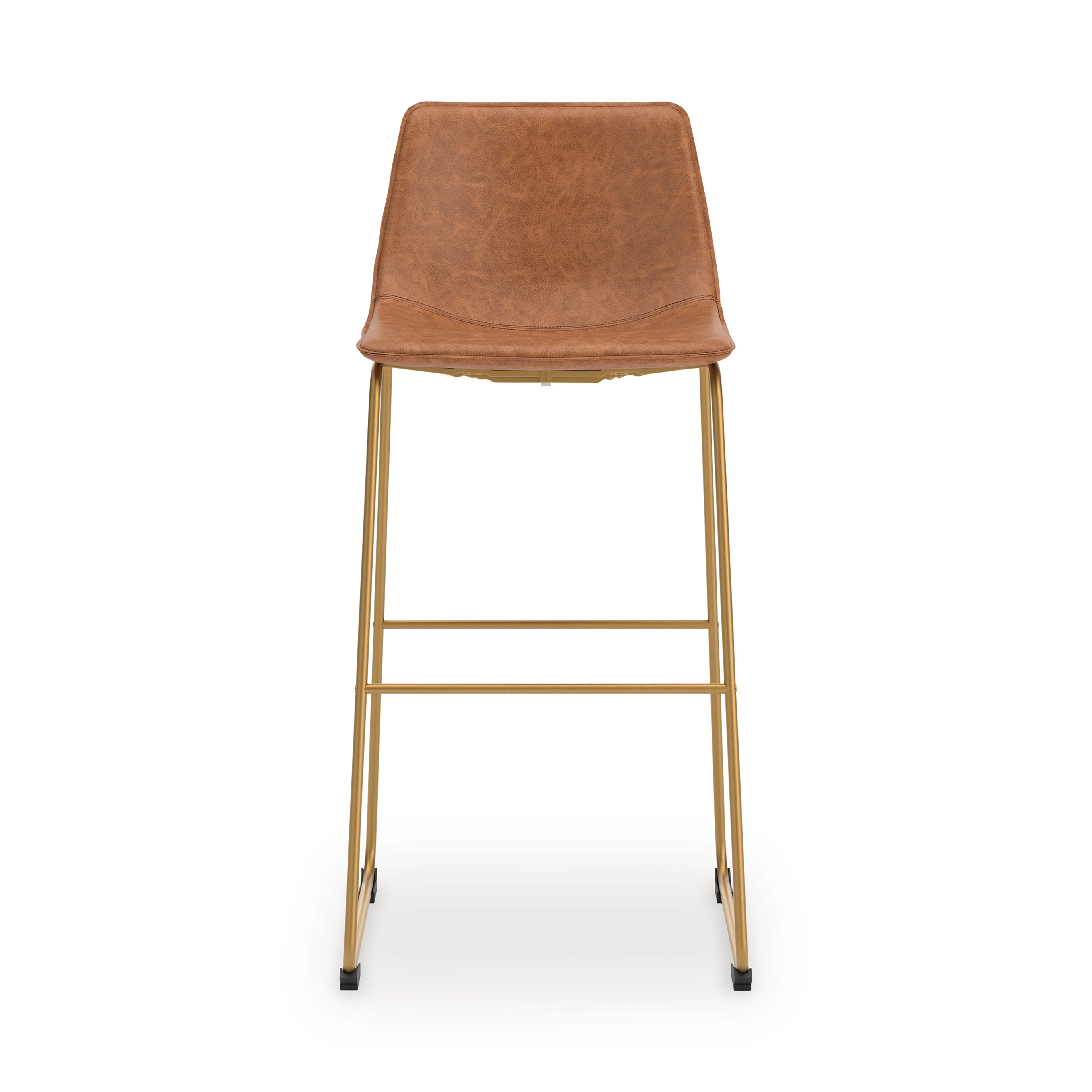 Ciabori Brown/Gold Tall UPH Barstool (Set of 2)