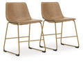 Ciabori Toast/Gold Dining UPH Side Chair (Set of 2)