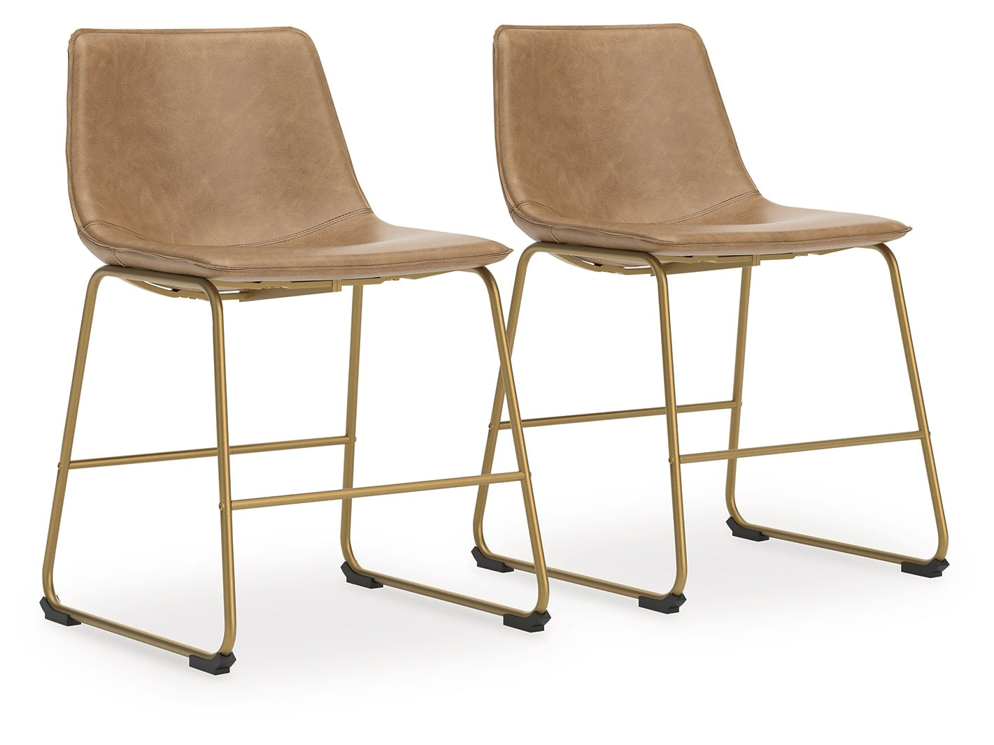 Ciabori Toast/Gold Dining UPH Side Chair (Set of 2)