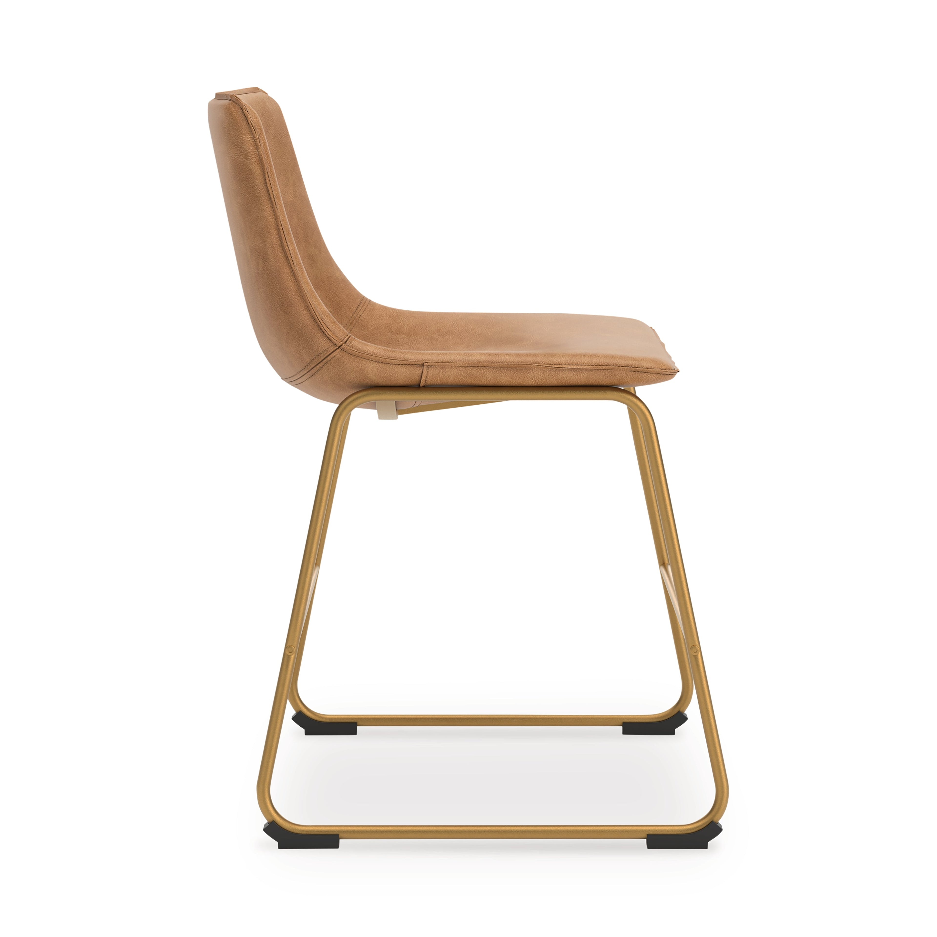 Ciabori Toast/Gold Dining UPH Side Chair (Set of 2)