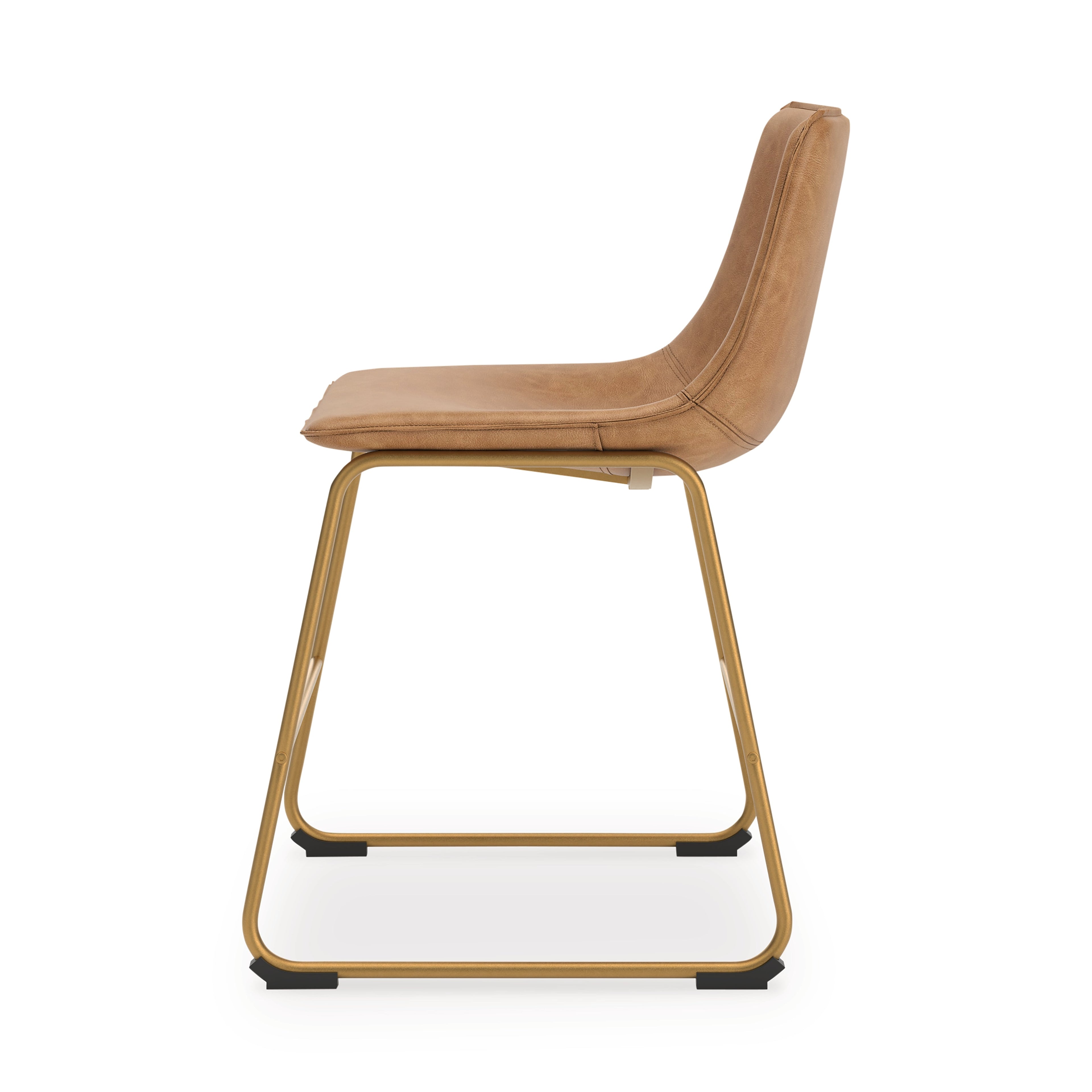 Ciabori Toast/Gold Dining UPH Side Chair (Set of 2)