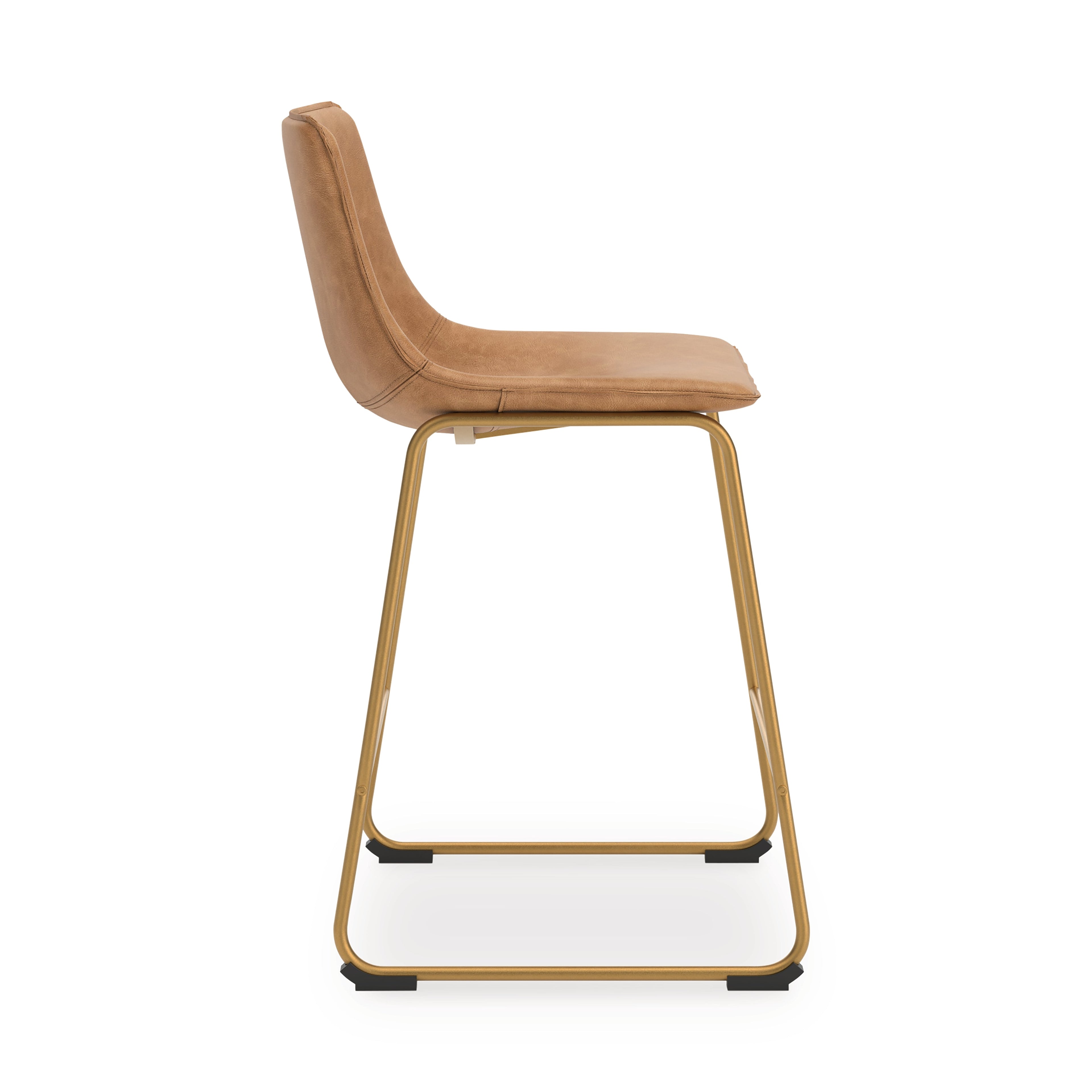 Ciabori Toast/Gold Tall UPH Barstool (Set of 2)