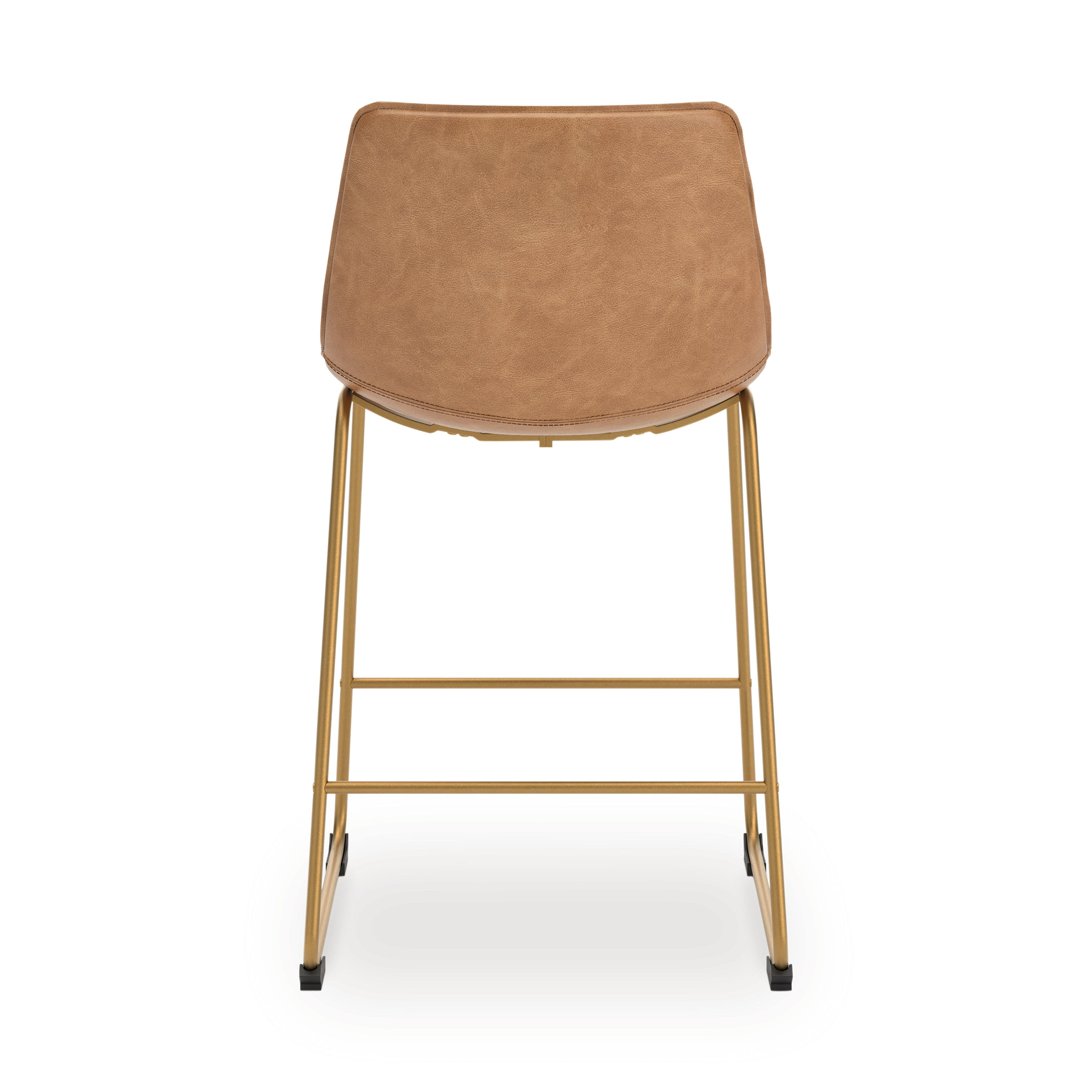 Ciabori Toast/Gold Tall UPH Barstool (Set of 2)