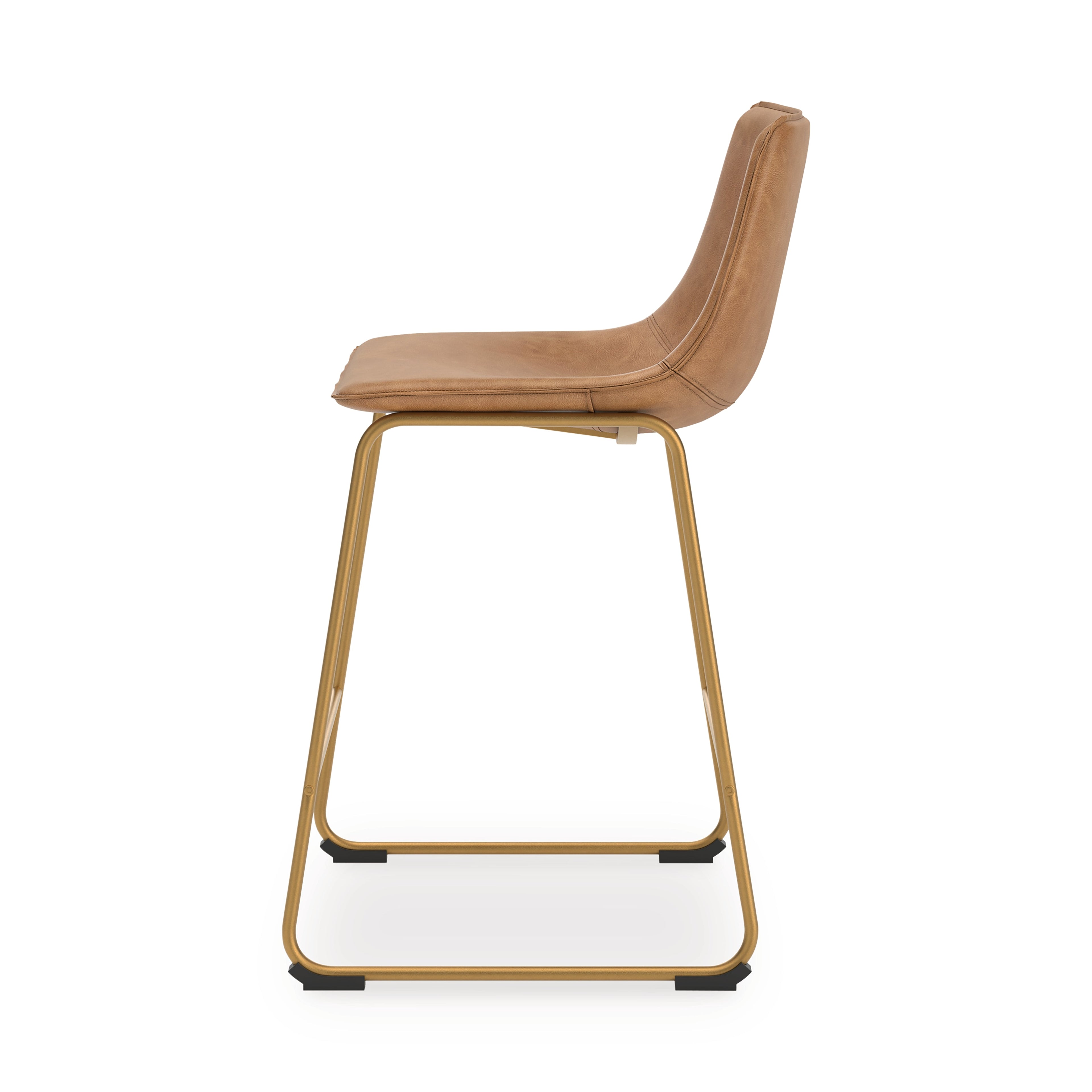 Ciabori Toast/Gold Tall UPH Barstool (Set of 2)