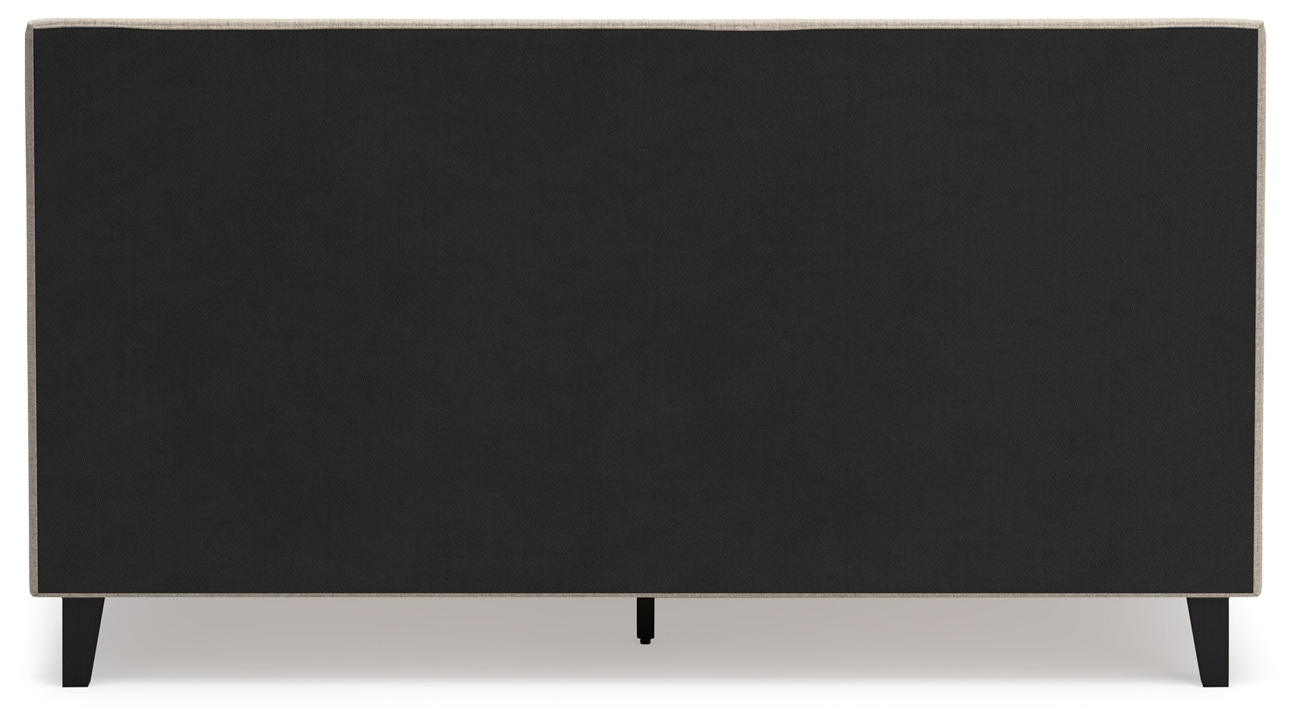 Cielden Gray King Upholstered Bed with Roll Slats
