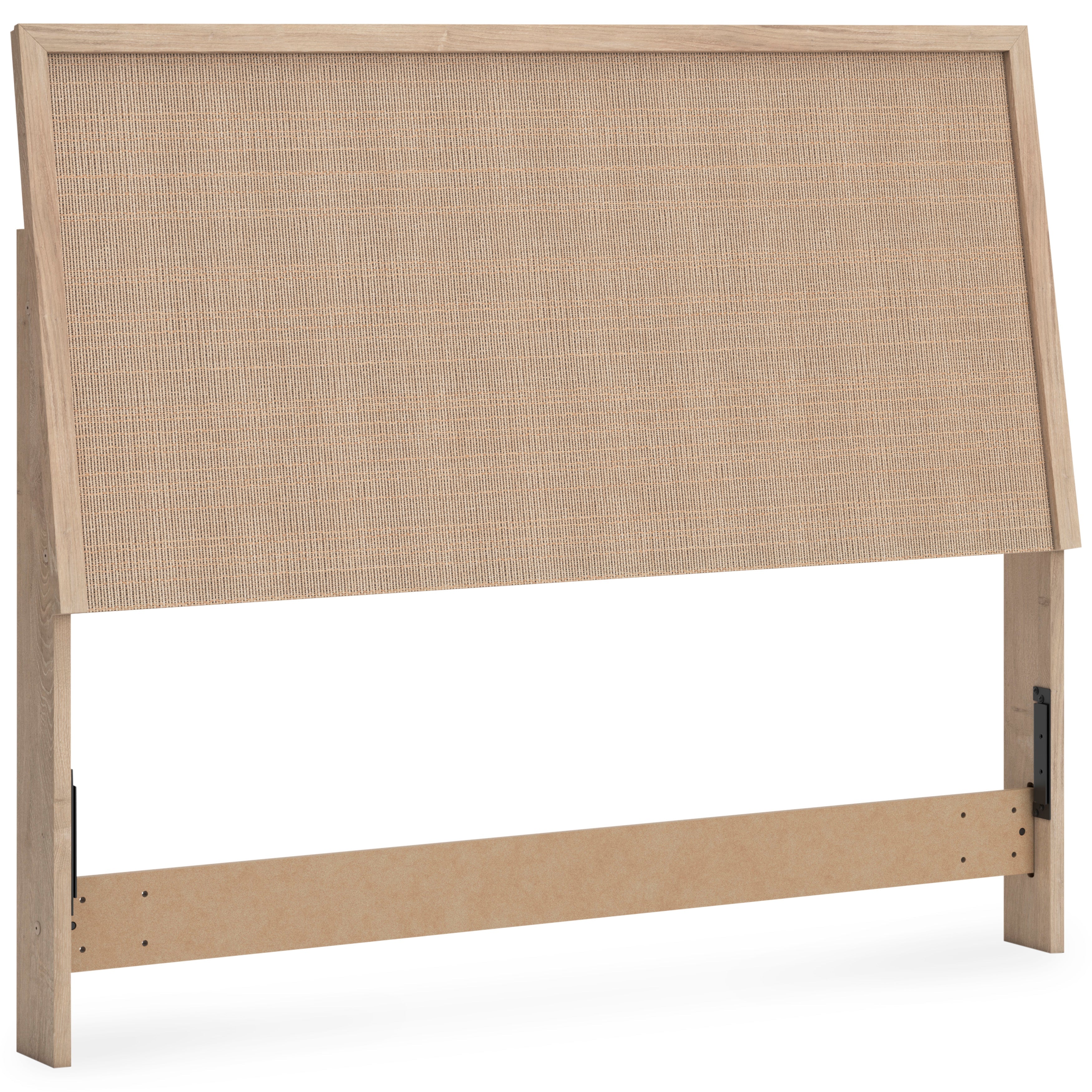 Cielden Two-Tone Queen Panel Bed with Mirrored Dresser and Nightstand