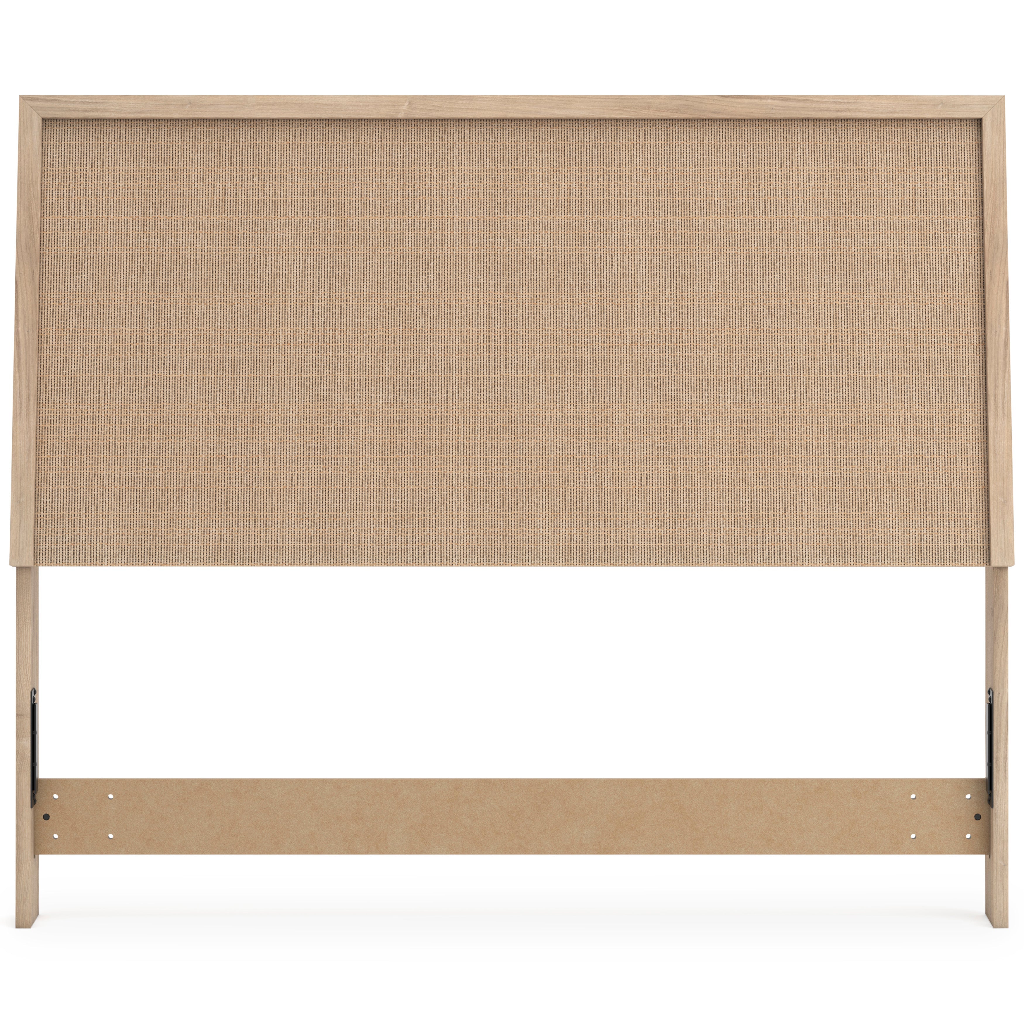 Cielden Two-Tone Queen Panel Bed with Mirrored Dresser and Nightstand