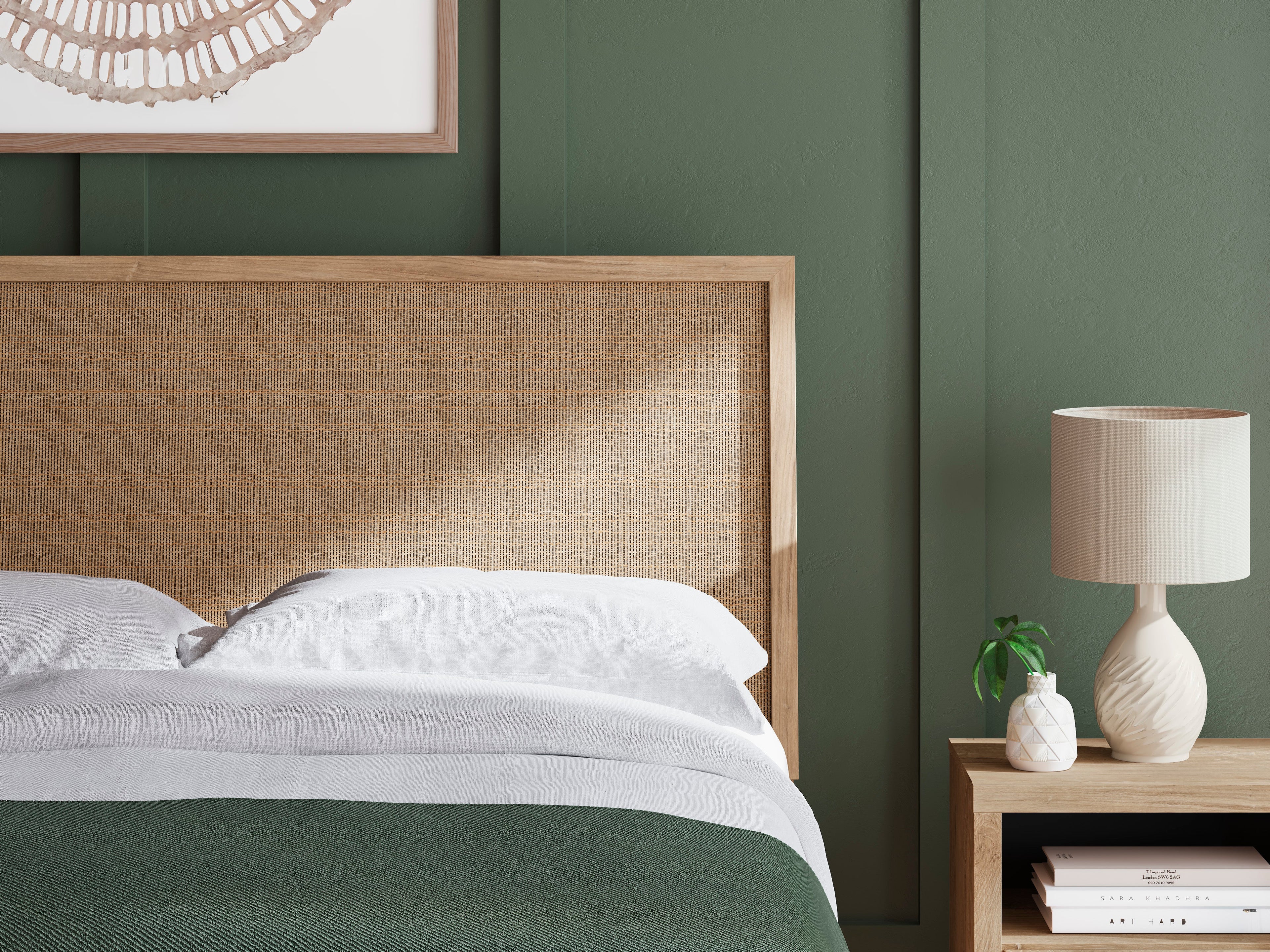 Cielden Two-Tone Queen Panel Bed