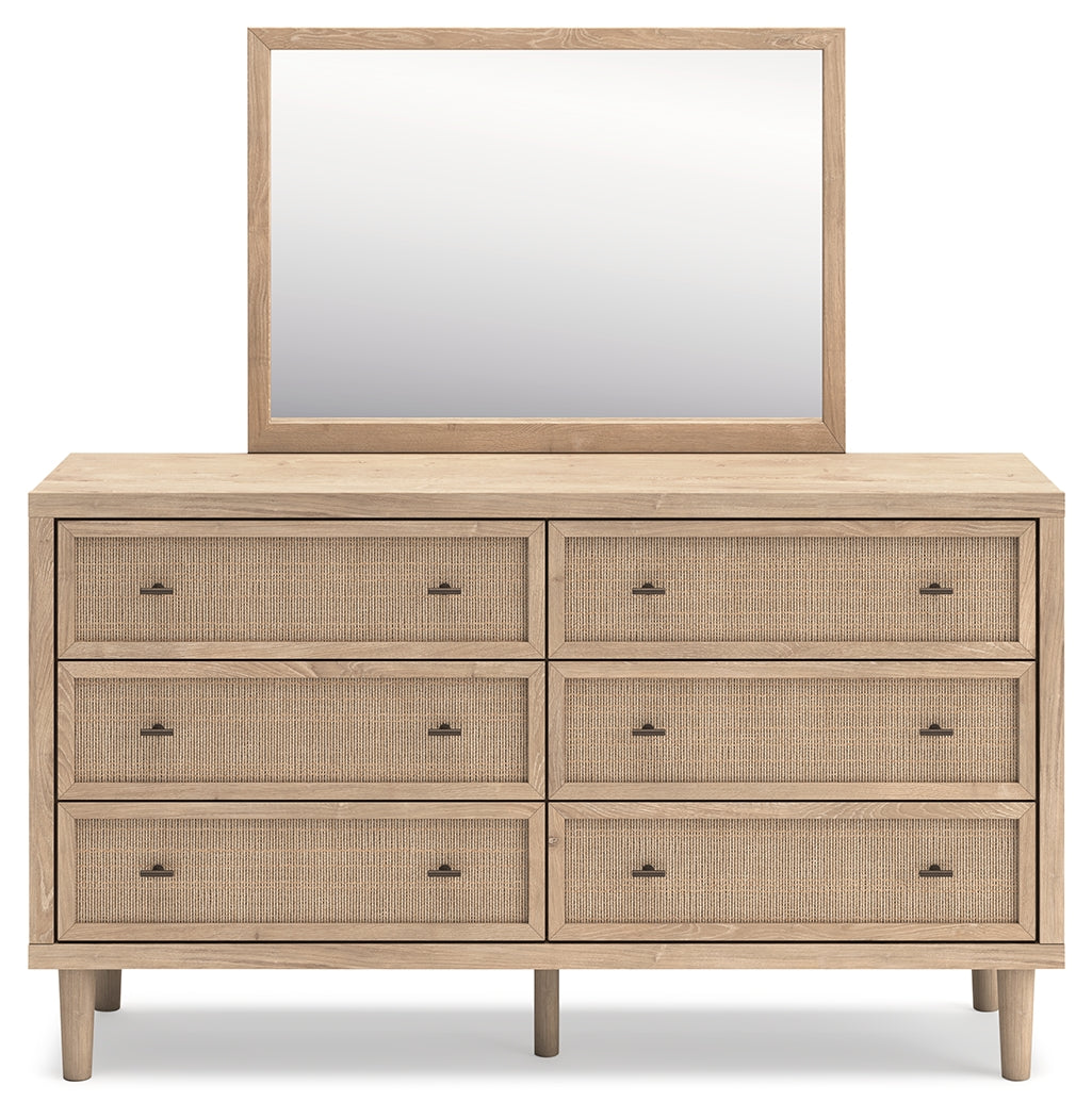 Cielden Two-tone Full Panel Bed & Dresser & Mirror