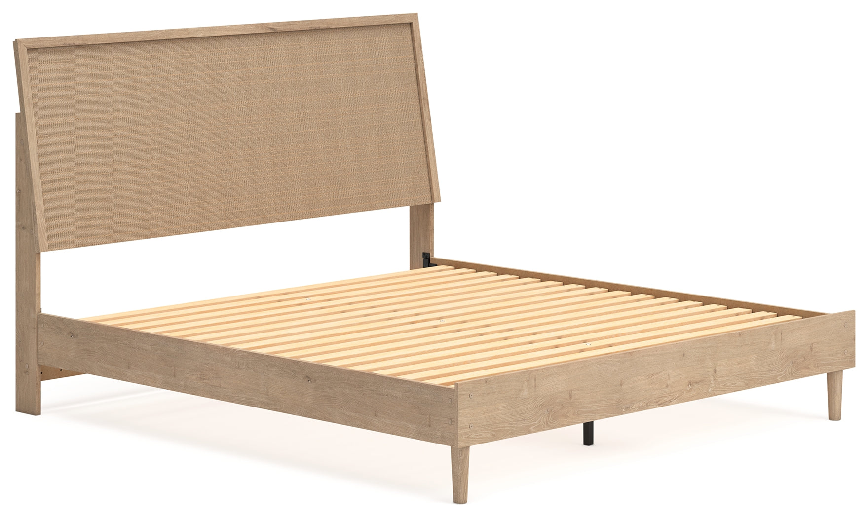 Cielden Two-tone King Panel Bed & Dresser & Mirror