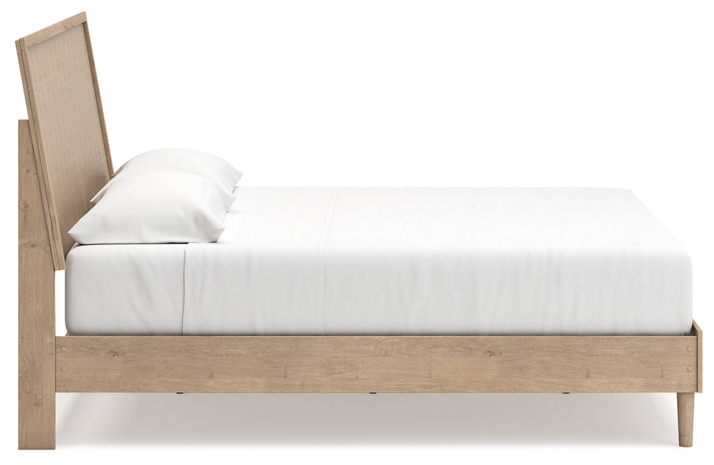 Cielden Two-tone King Panel Bed & Dresser & Nightstand