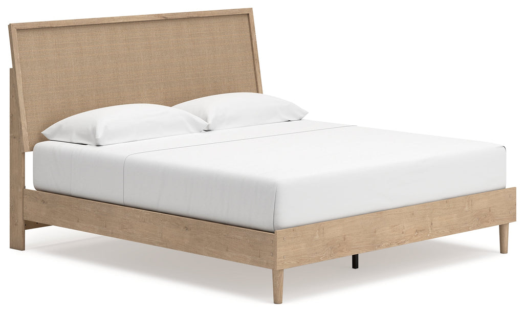 Cielden Two-tone King Panel Bed