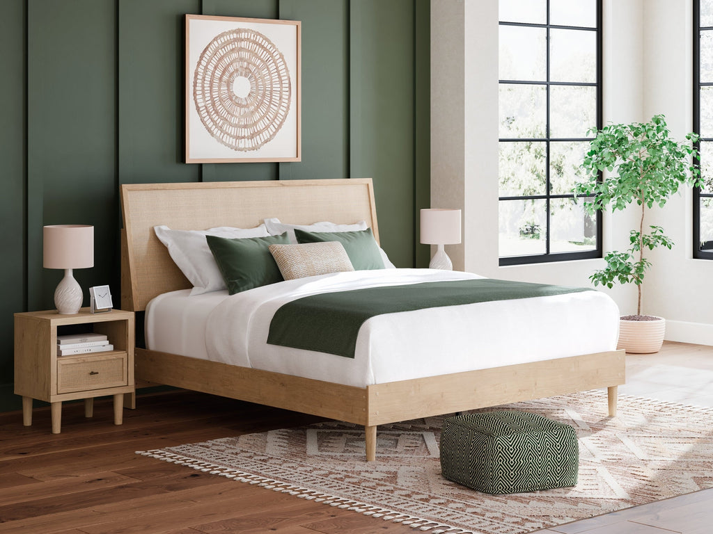 Cielden Two-tone King Panel Bed