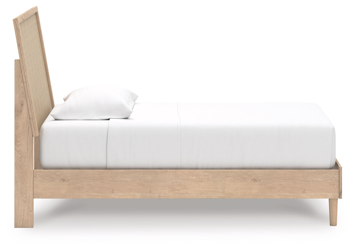 Cielden Two-tone Twin Panel Bed, Dresser and Mirror