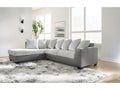 Clairette Court Alloy 2-Piece Sectional with LAF Chaise