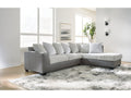 Clairette Court Alloy 2-Piece Sectional with RAF Chaise