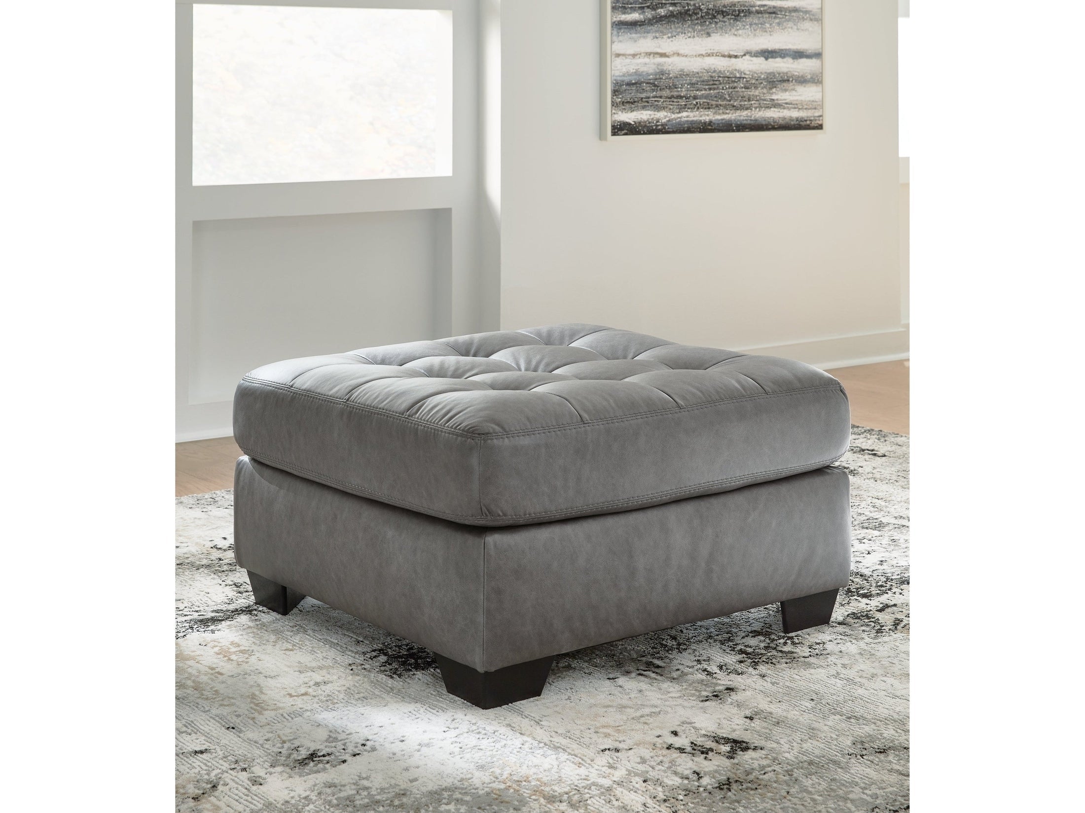 Clairette Court Alloy Oversized Accent Ottoman
