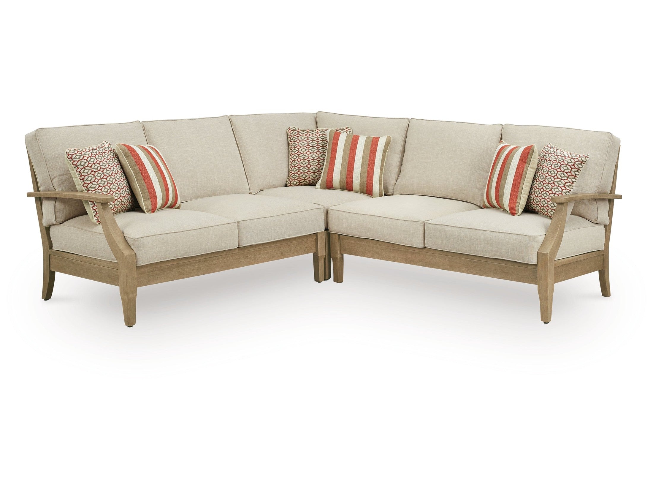 Clare View Beige 3-Piece Outdoor Sectional