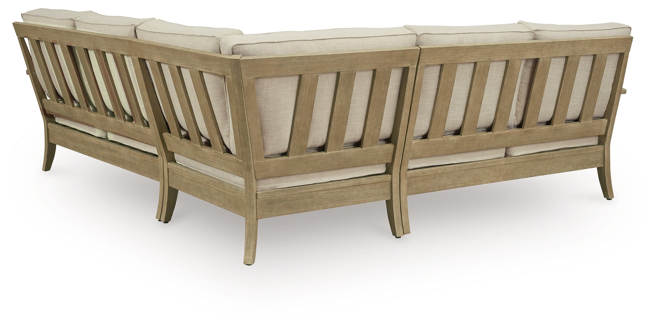 Clare View Beige 3-Piece Outdoor Sectional