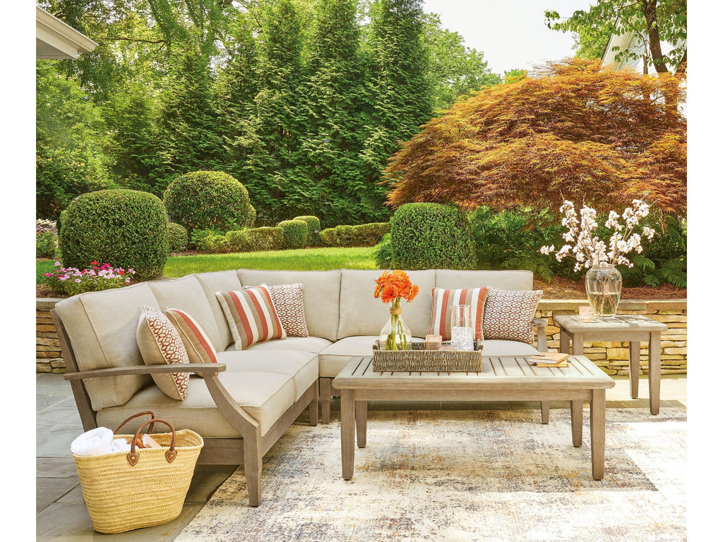 Clare View Beige 3-Piece Outdoor Sectional