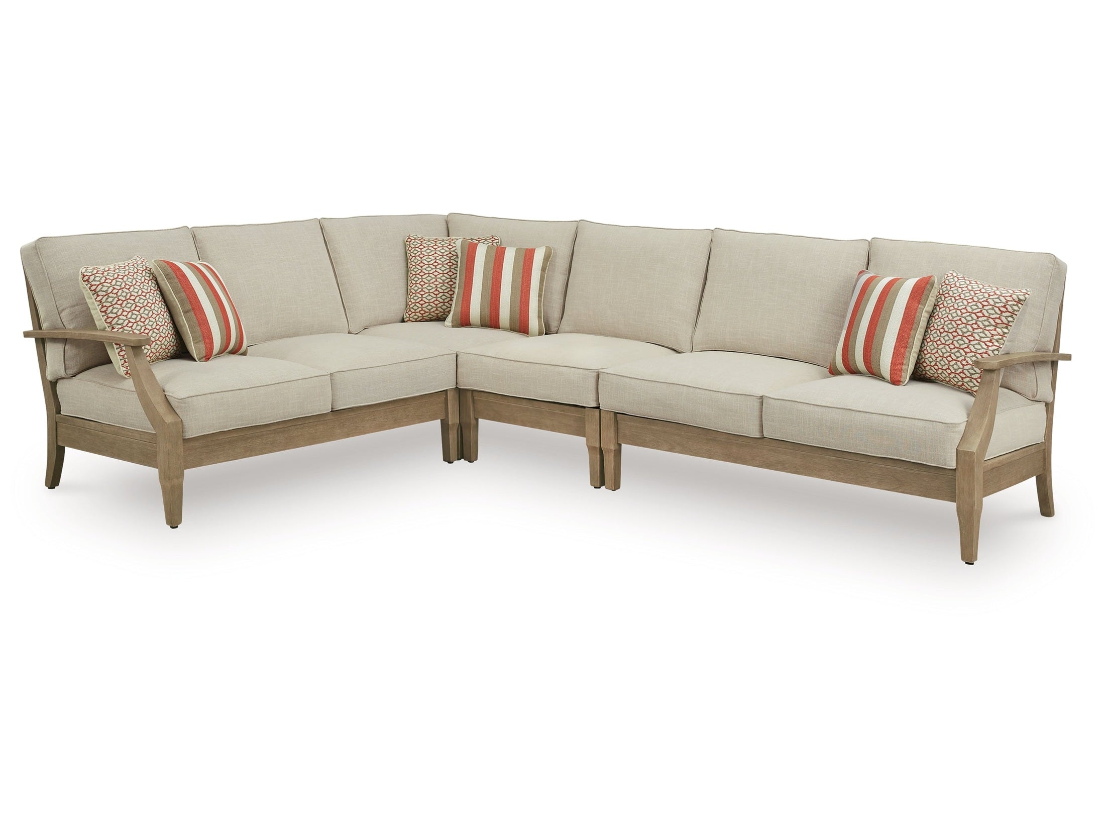 Clare View Beige 4-Piece Outdoor Sectional
