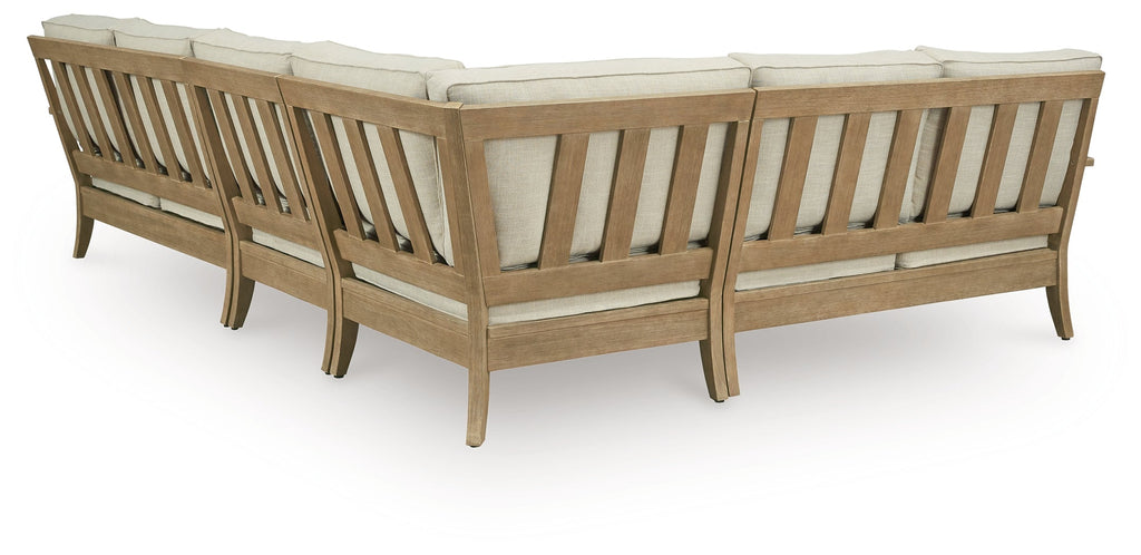 Clare View Beige 4-Piece Outdoor Sectional