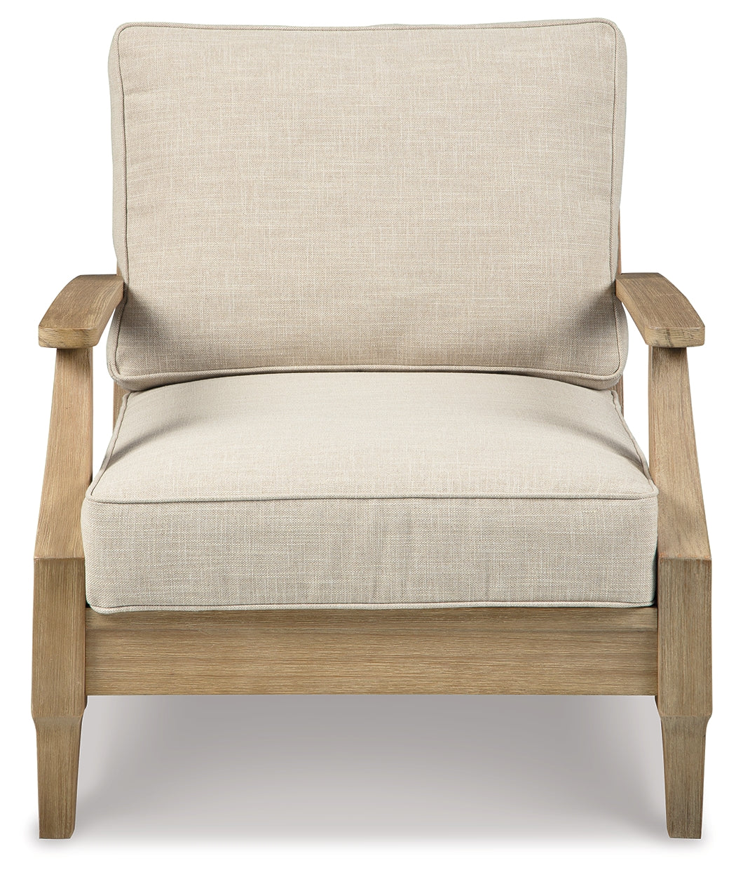 Clare View Beige Outdoor Loveseat and 4 Lounge Chairs