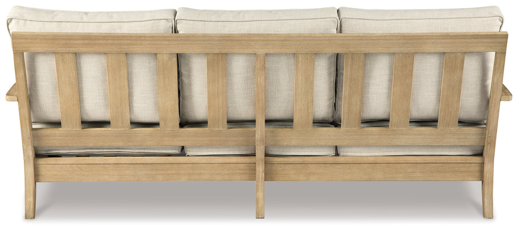 Clare View Beige Outdoor Sofa, Loveseat and Lounge Chair