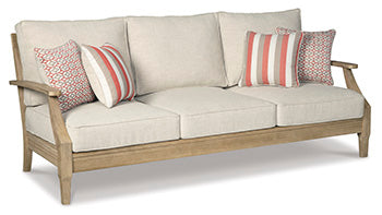 Clare View Beige Outdoor Sofa w/ Cushion