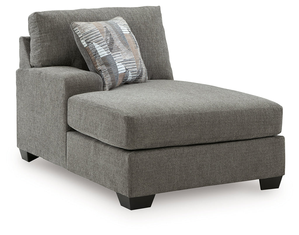 Clarington Greystone 3-Piece Sectional and Oversized Ottoman