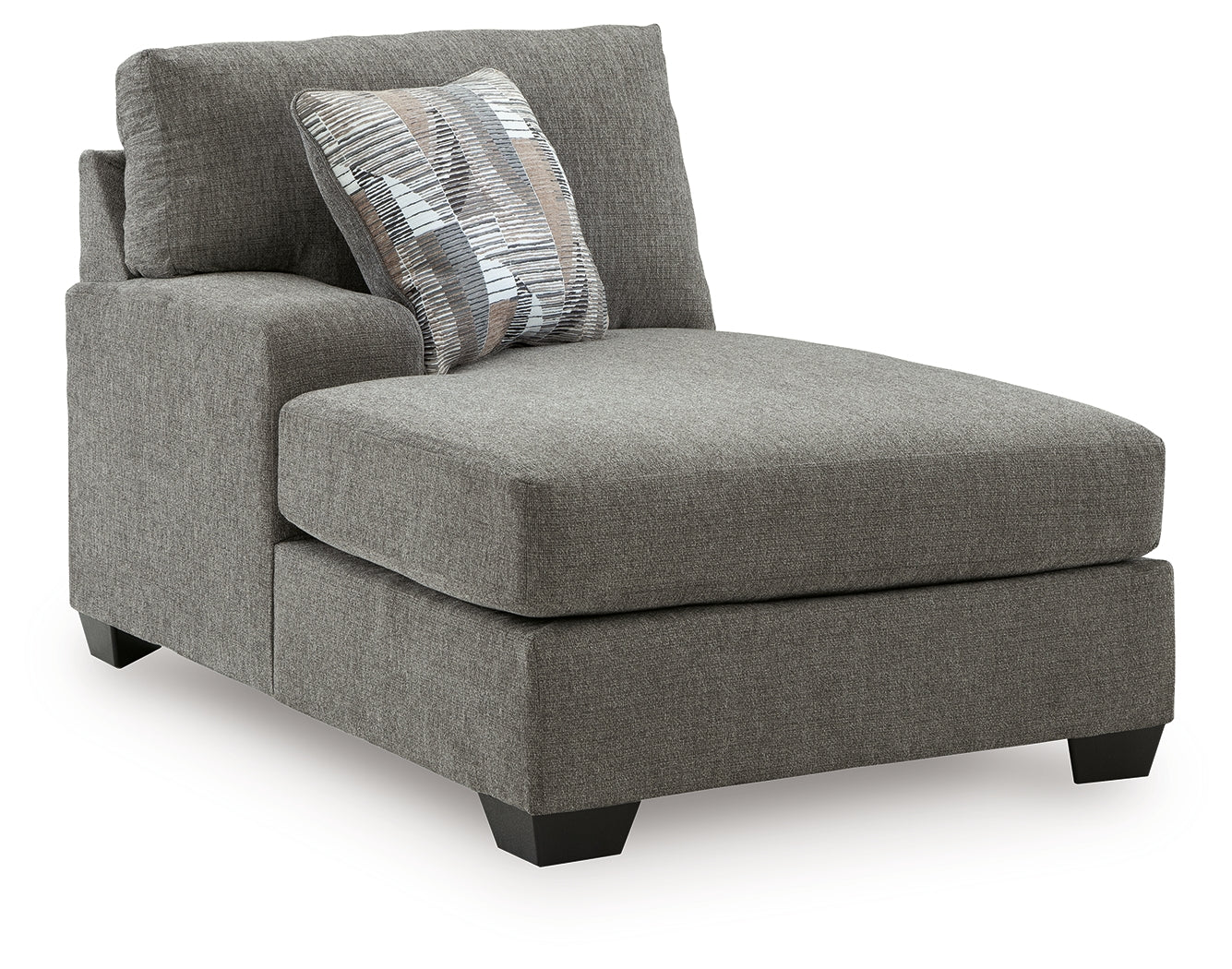 Clarington Greystone 3-Piece Sectional and Oversized Ottoman