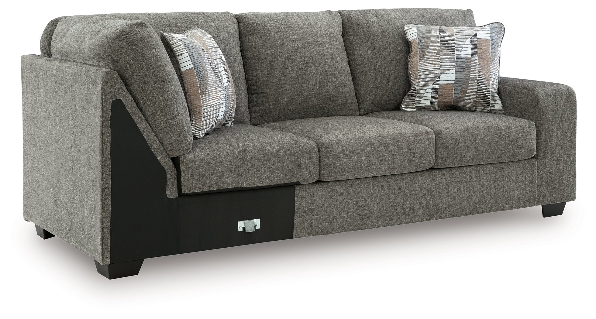 Clarington Greystone 3-Piece Sectional and Oversized Ottoman