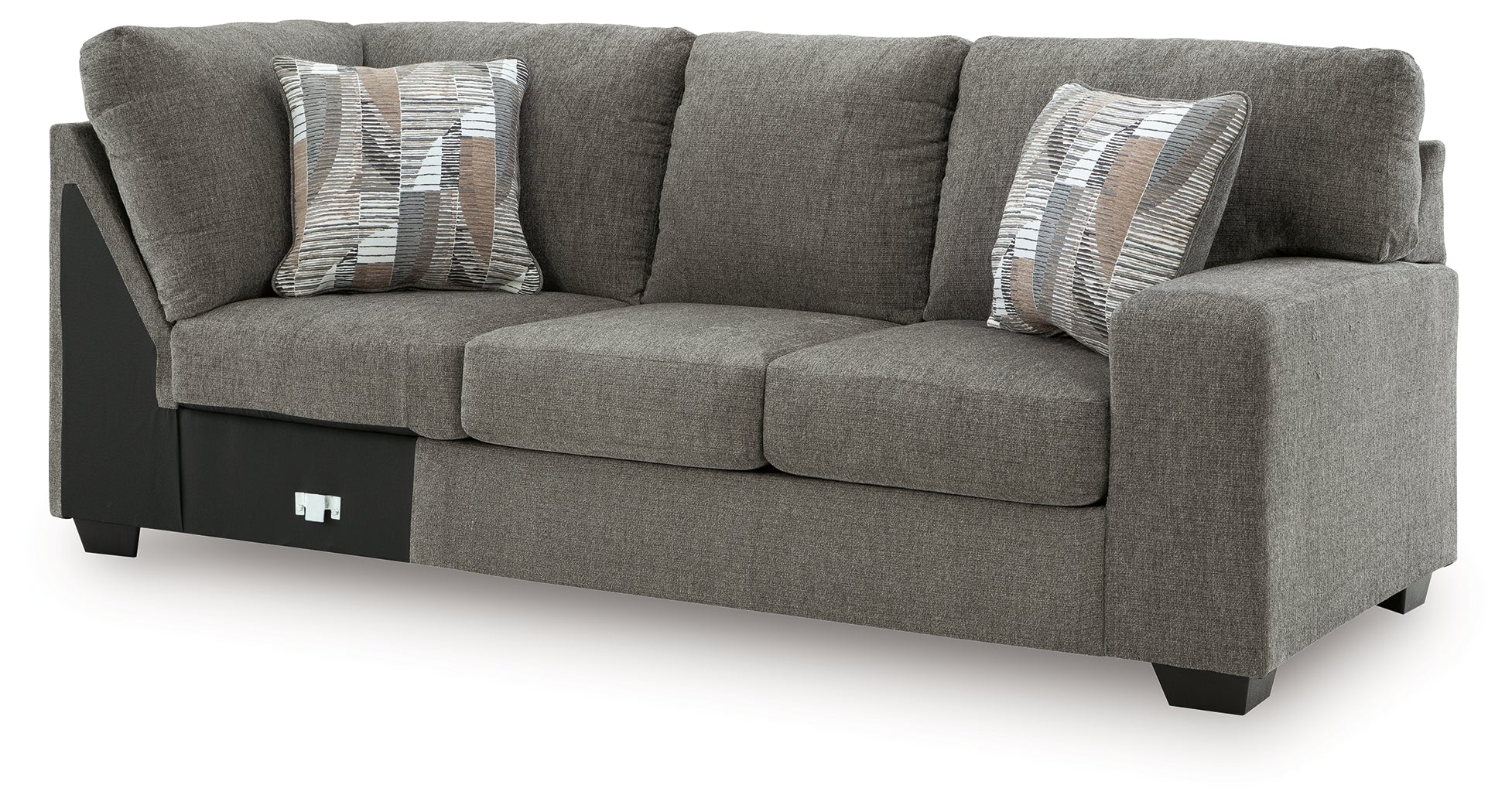 Clarington Greystone 3-Piece Sectional and Oversized Ottoman