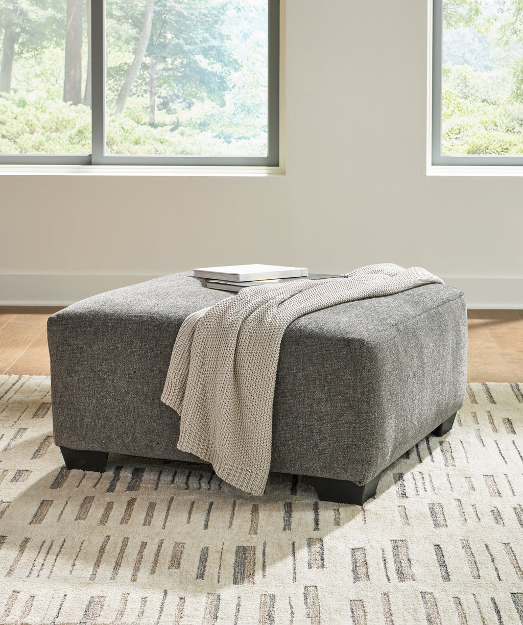 Clarington Greystone 3-Piece Sectional and Oversized Ottoman